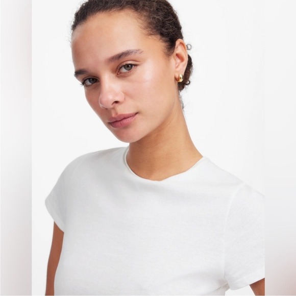 NWT Madewell Essential Slim Tee in Lightweight Cotton in white size M - Picture 3 of 15